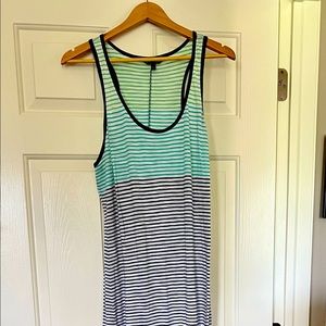 Express colorblock striped sundress.